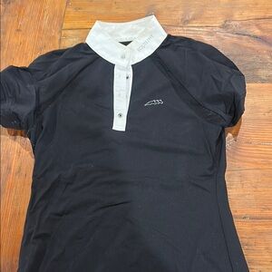 Equiline Black Polo Shirt